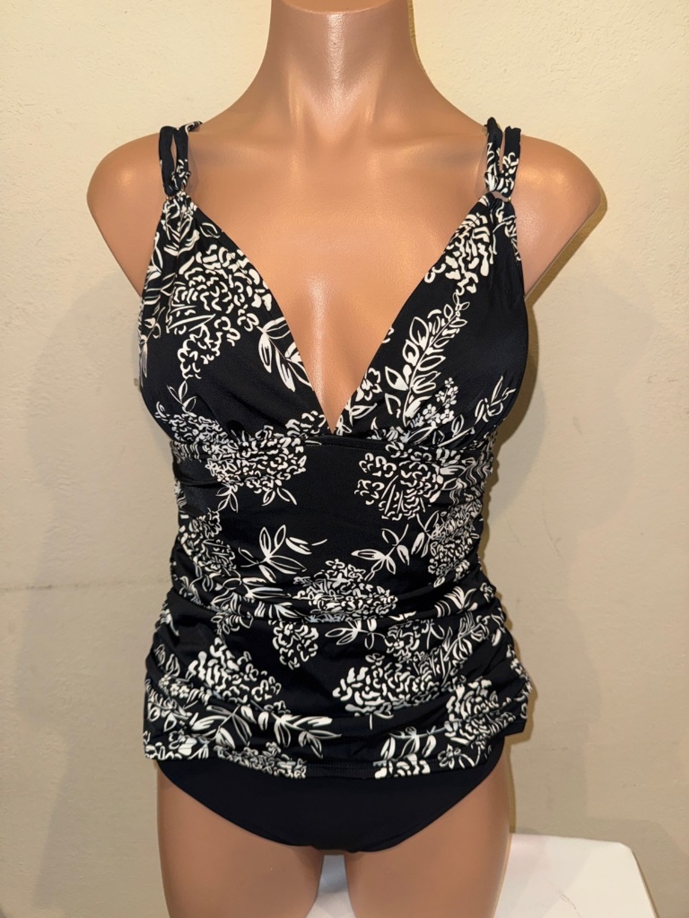 NWT Swim Solutions Tankini set size 8 super high waisted